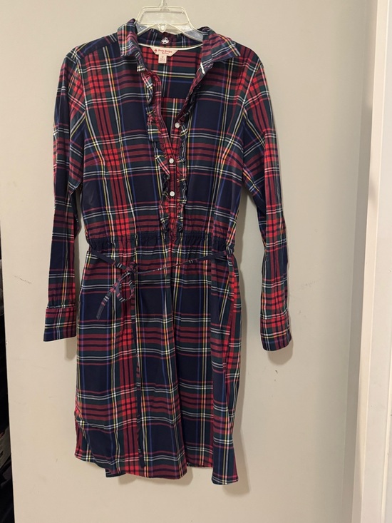 Brooks Brothers Dresses & Skirts - Brooks brothers Plaid Shirt Dress in Navy and Red